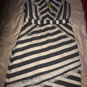 Black and Cream Striped dress